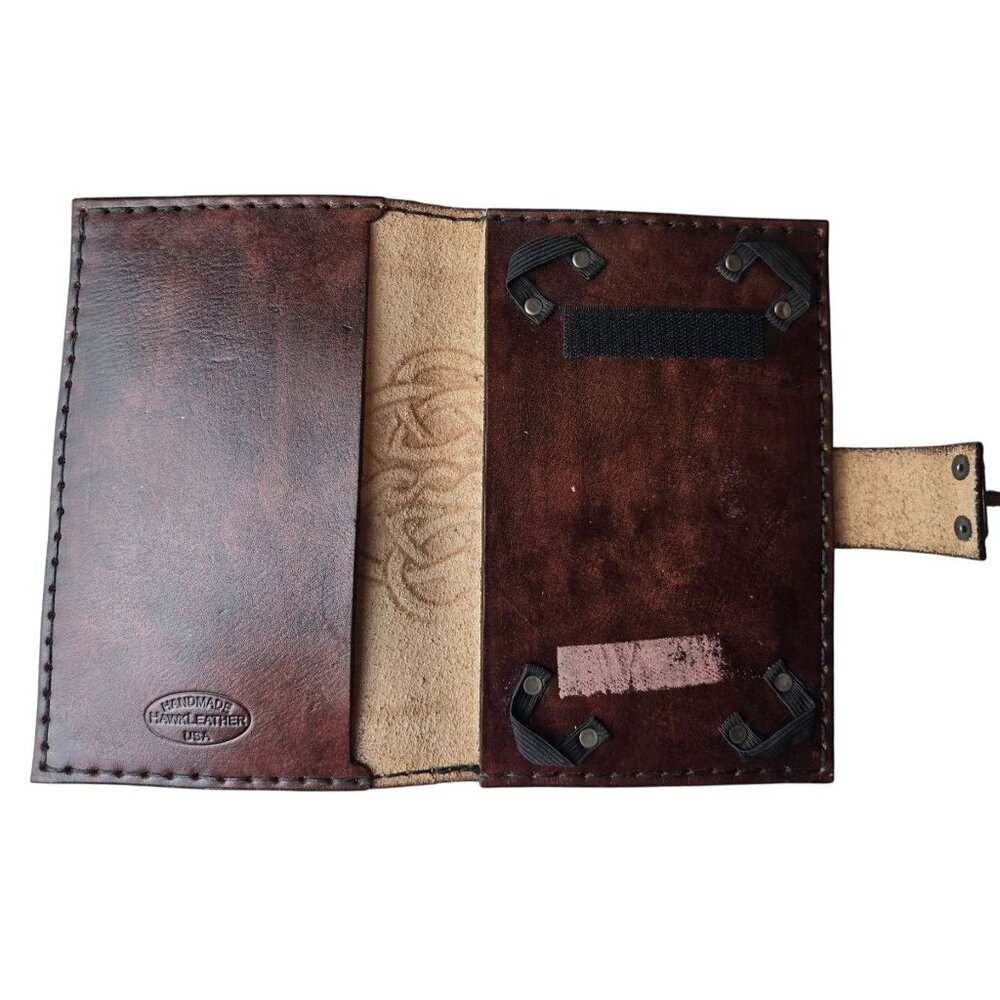 Handcrafted Hawk Leather Celtic Journal Notebook … - image 6